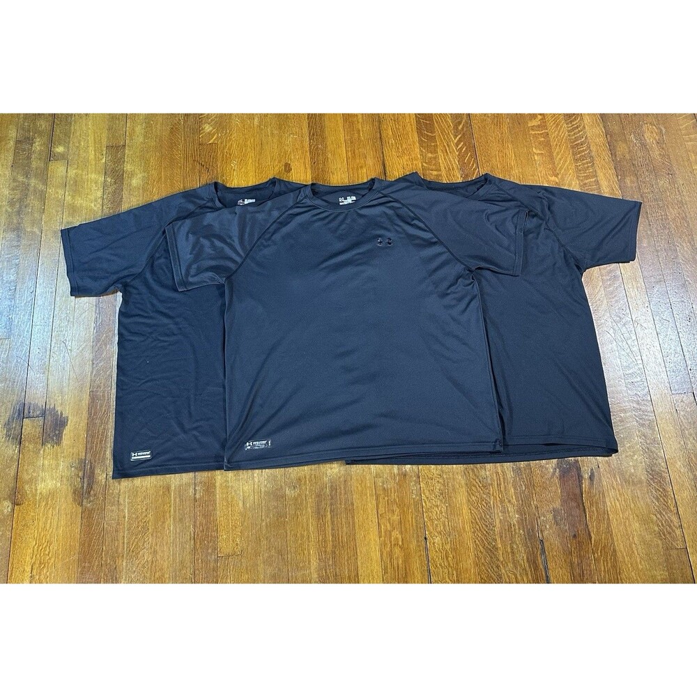Bundle Lot Of 3 Under Armour Tactical T Shirt Mens Black XXL Loose Fit